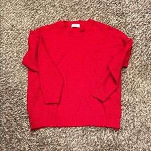Zenana Outfitters Vibrant Red Crewneck Sweater